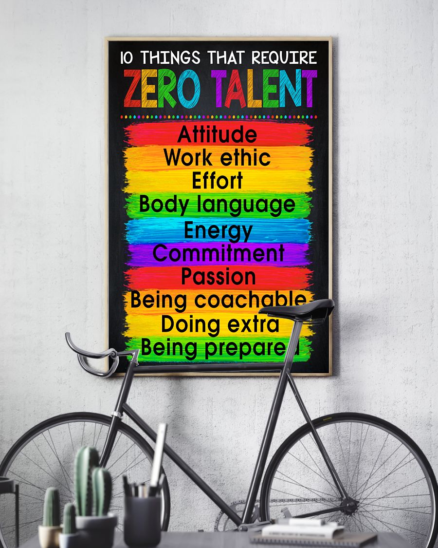 10 Things That Require Zero Talent Posterc