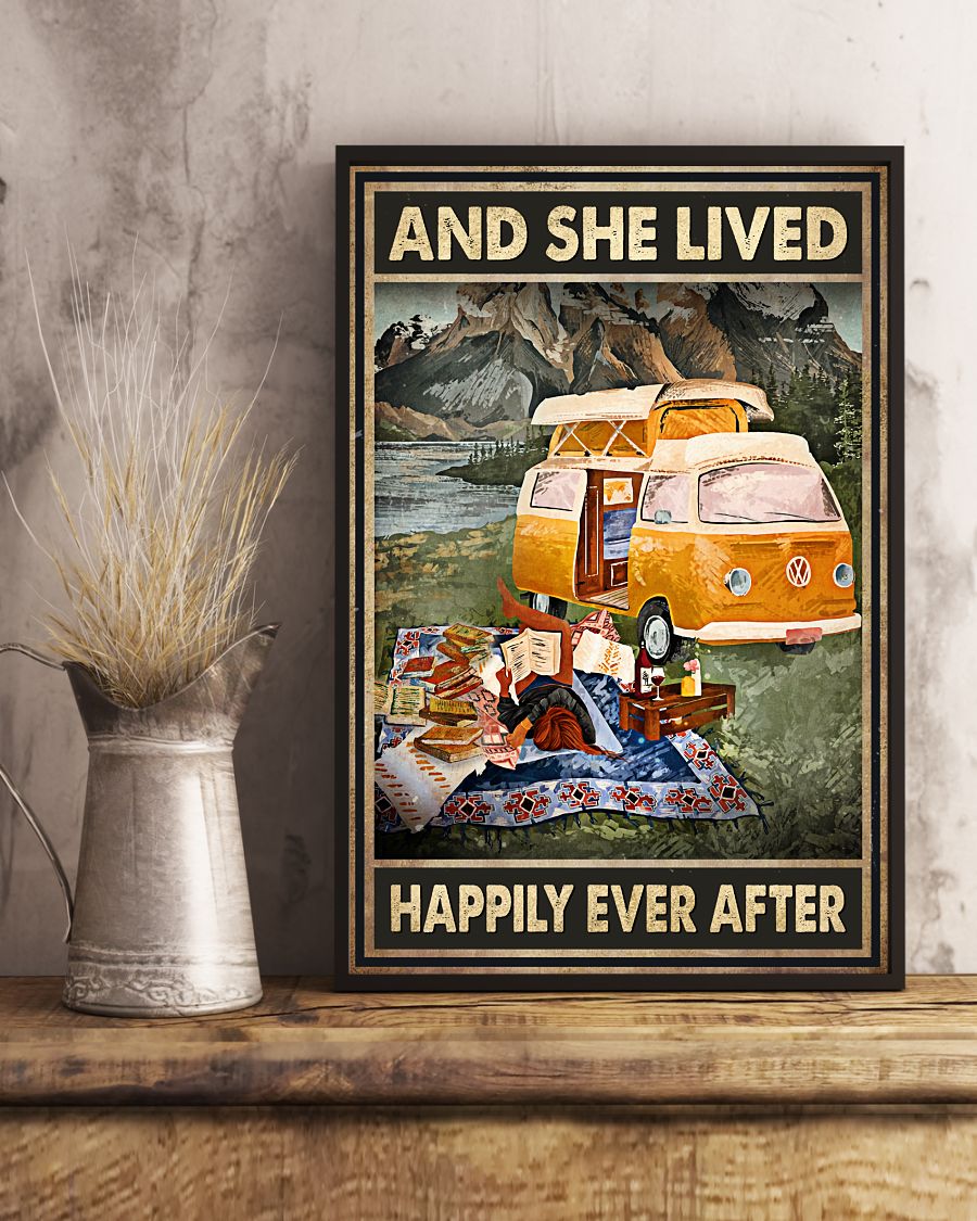 And she lived happily ever after Camping poster3
