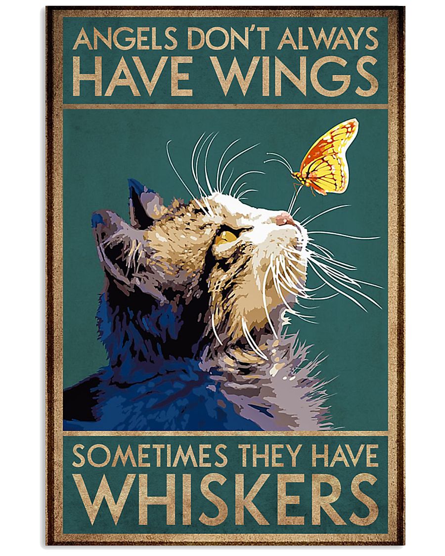 Angels Don't Alway Have Wings Vertical Poster