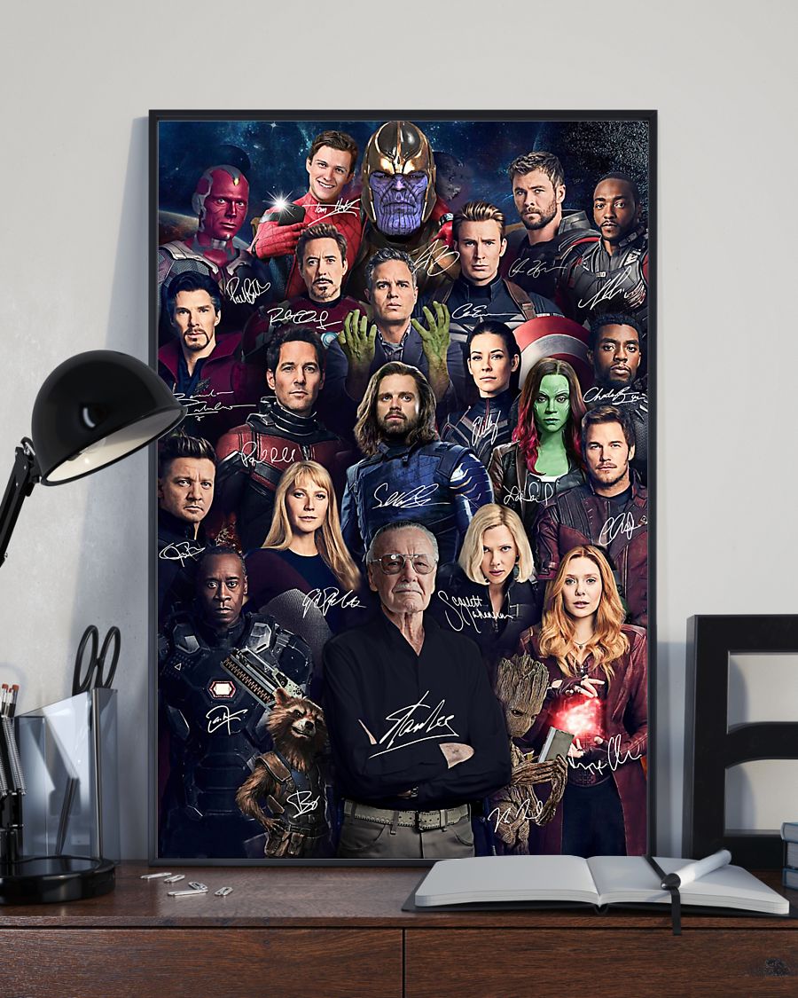 Avengers actor and signature poster