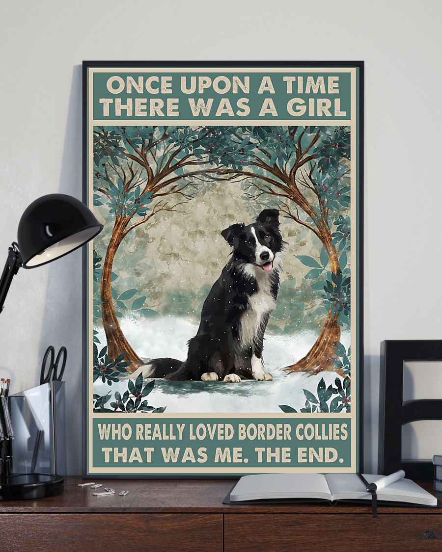 Border Collie Once Upon A Time Poster