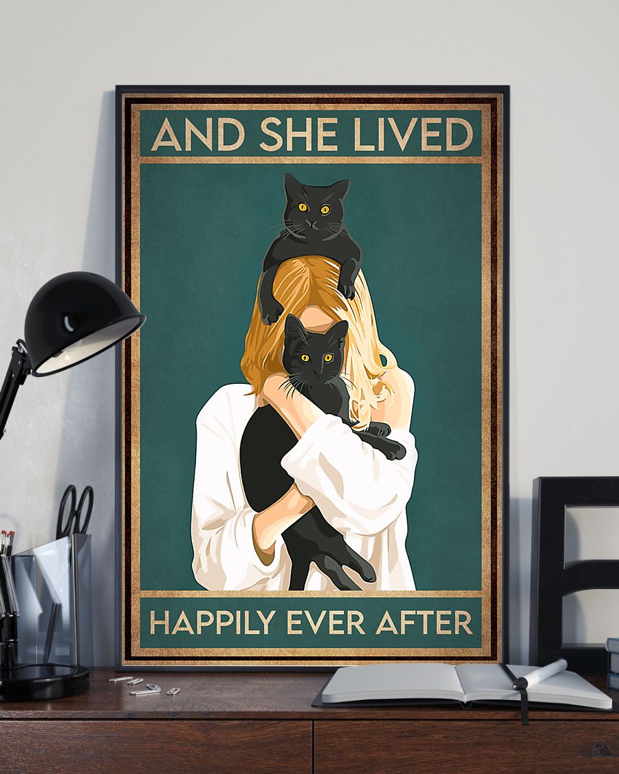 Cat And She Lived Happily Ever After Poster