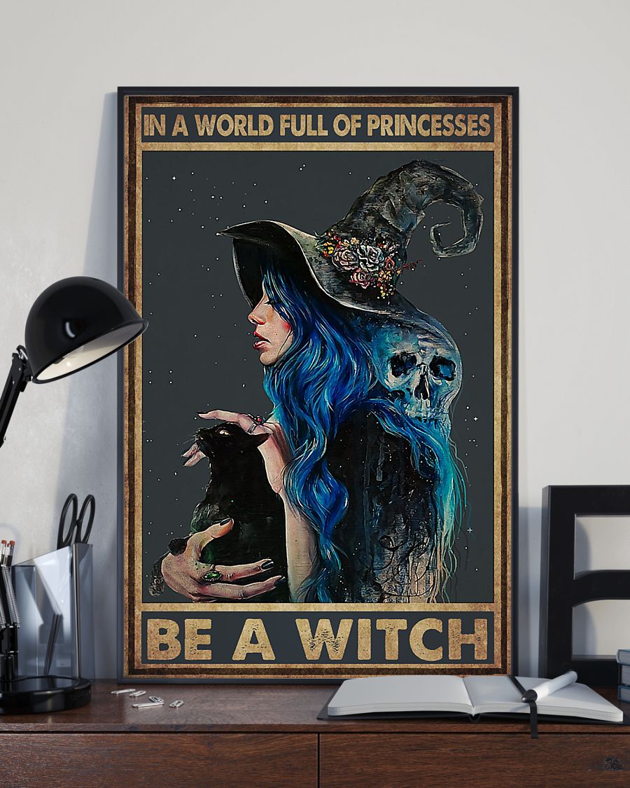 Cat Halloween In A World Full Of Princesses Poster