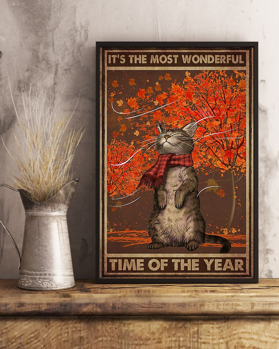 Cat Halloween It s The Most Wonderful Time Poster