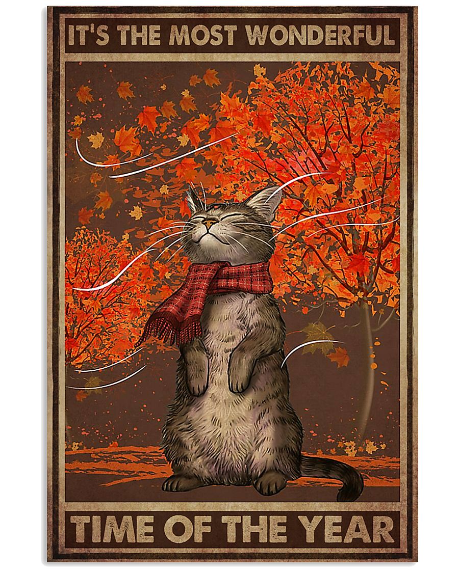 Cat Halloween It s The Most Wonderful Time Poster