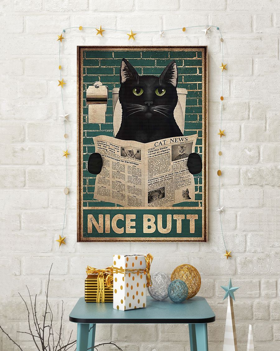 Cat Halloween Nice Butt Poster