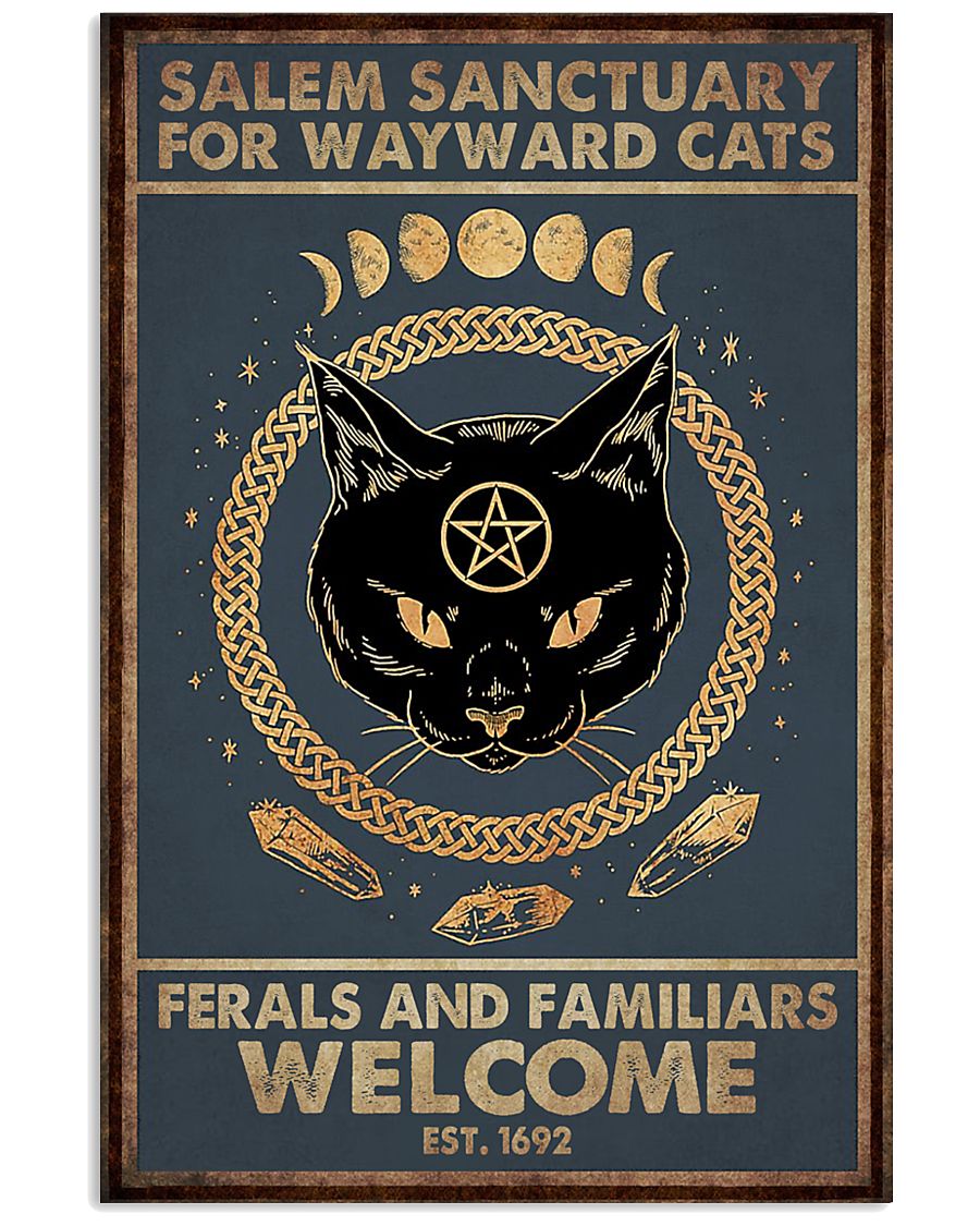 Cat Halloween Salem Sanctuary Poster