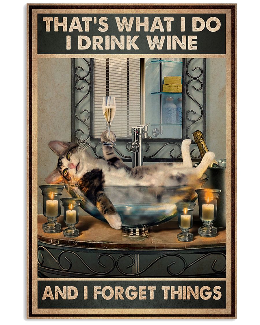 Cat That What I Do And I Forget Things Poster