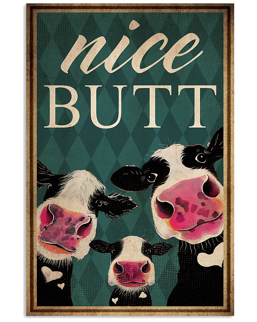 Cow Farm Nice Butt Poster