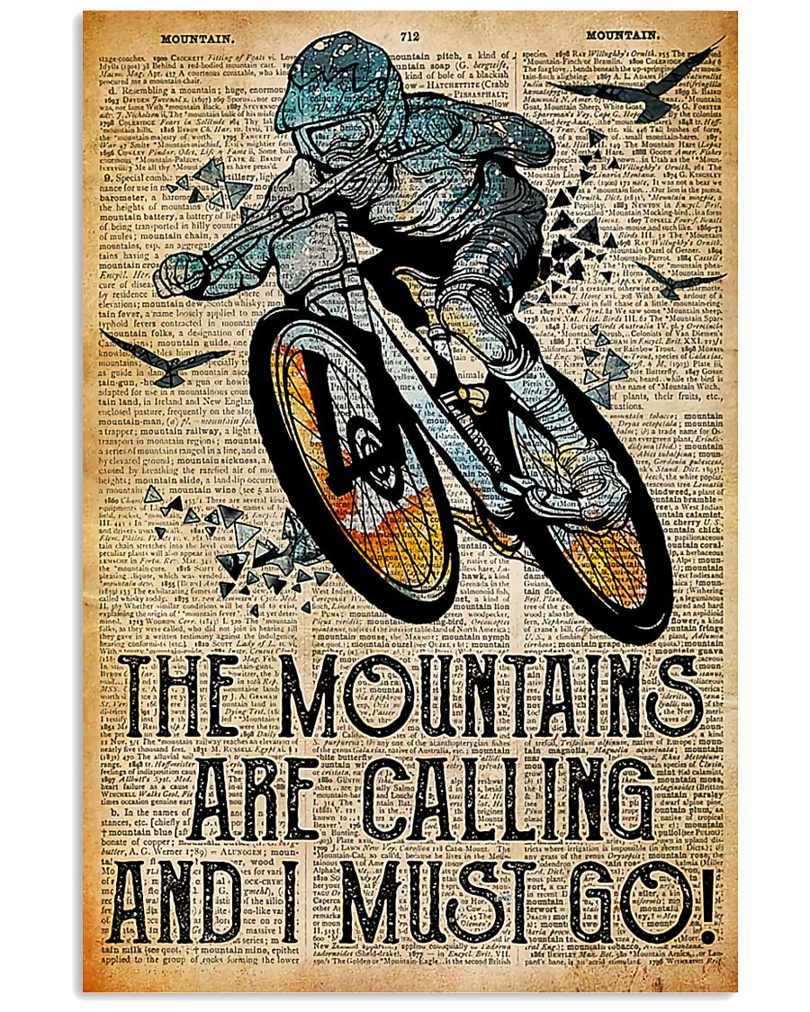 Cycling The mountains are calling and I must go posterz