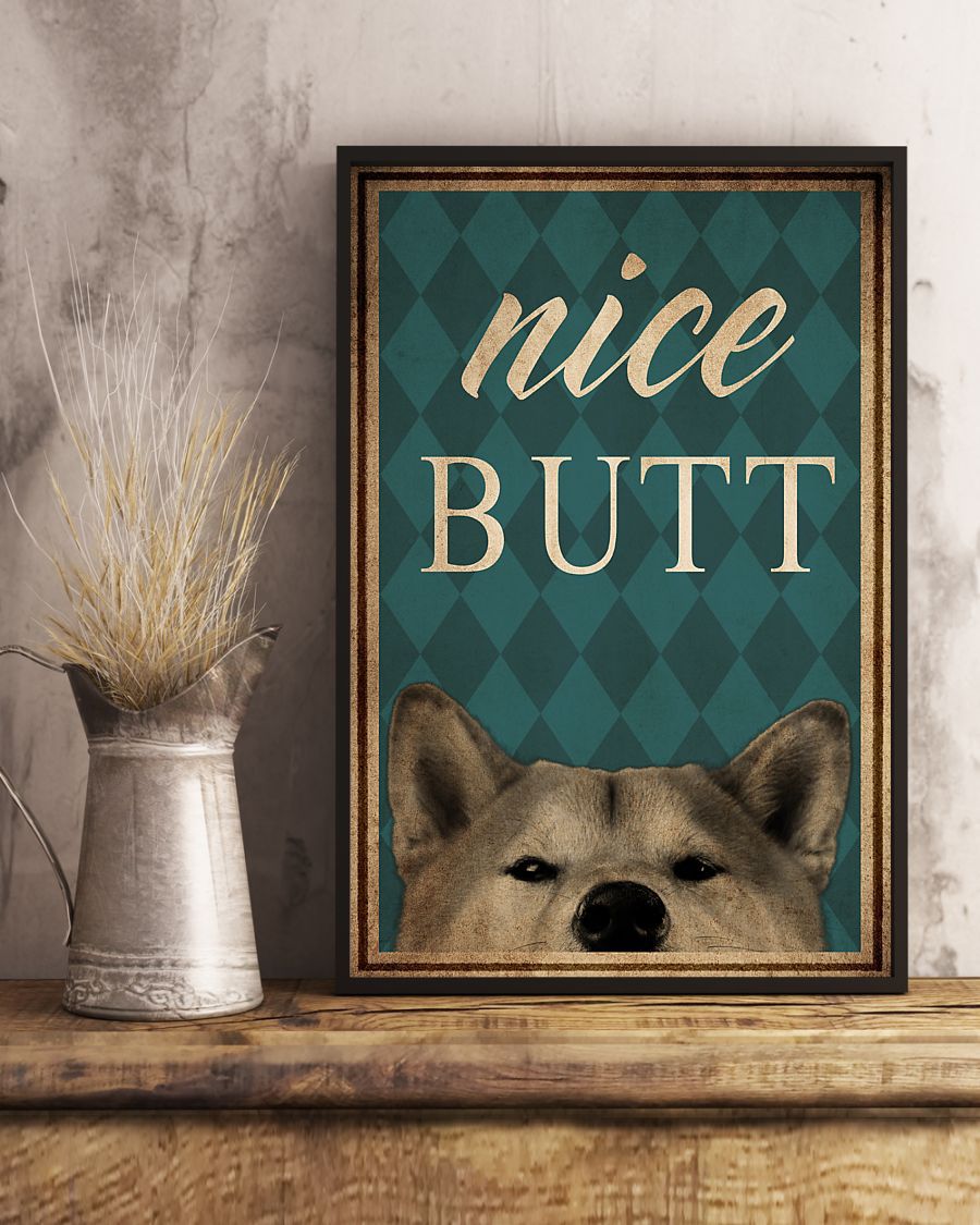 Dog Shiba Inu Nice Butt Poster