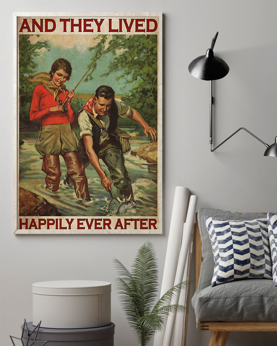 Fishing Couple And They Lived Happily Ever After Poster