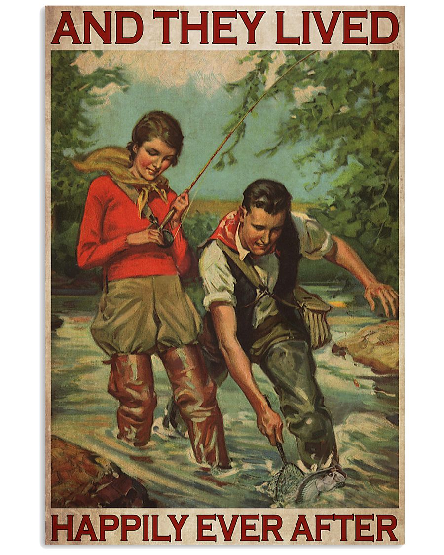 Fishing Couple And They Lived Happily Ever After Poster