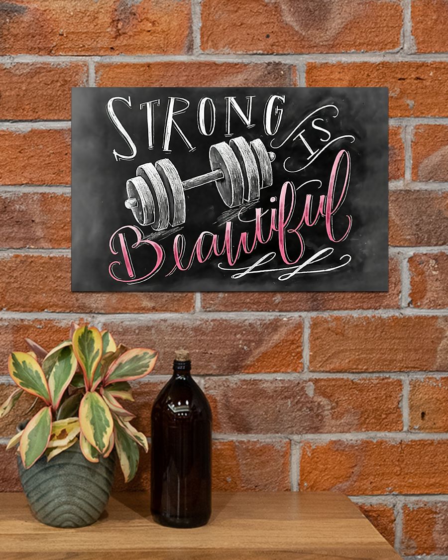Fitness Strong Is Beautiful Poster