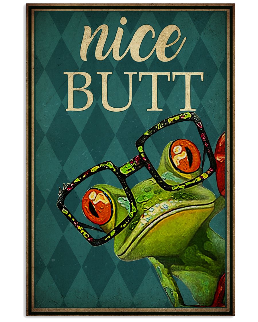 Frog Nice Butt Poster