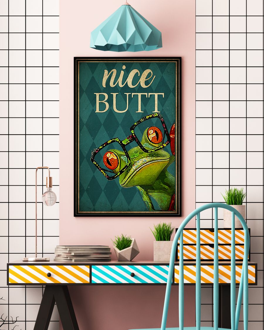 Frog Nice Butt Posterv