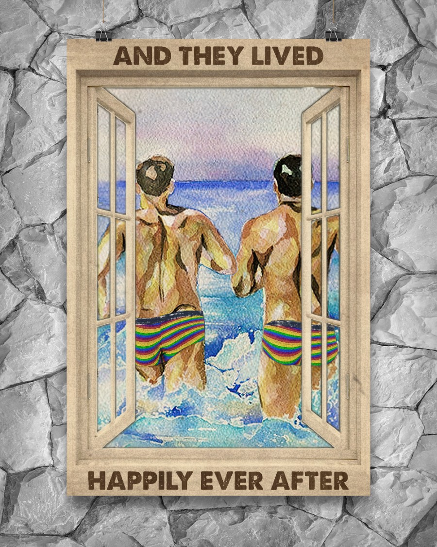 Gay Couple At The Beach And They Lived Happily Ever After Posterz