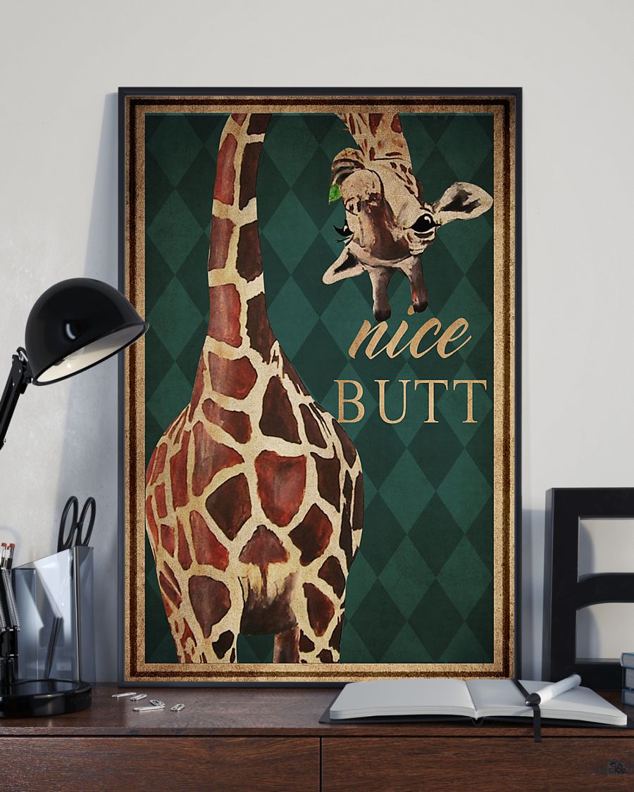 Giraffe Nice Butt Poster