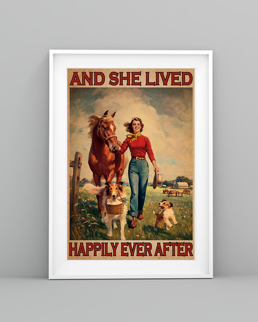 Girl and Hourse And She Lived Happily Ever After Poster