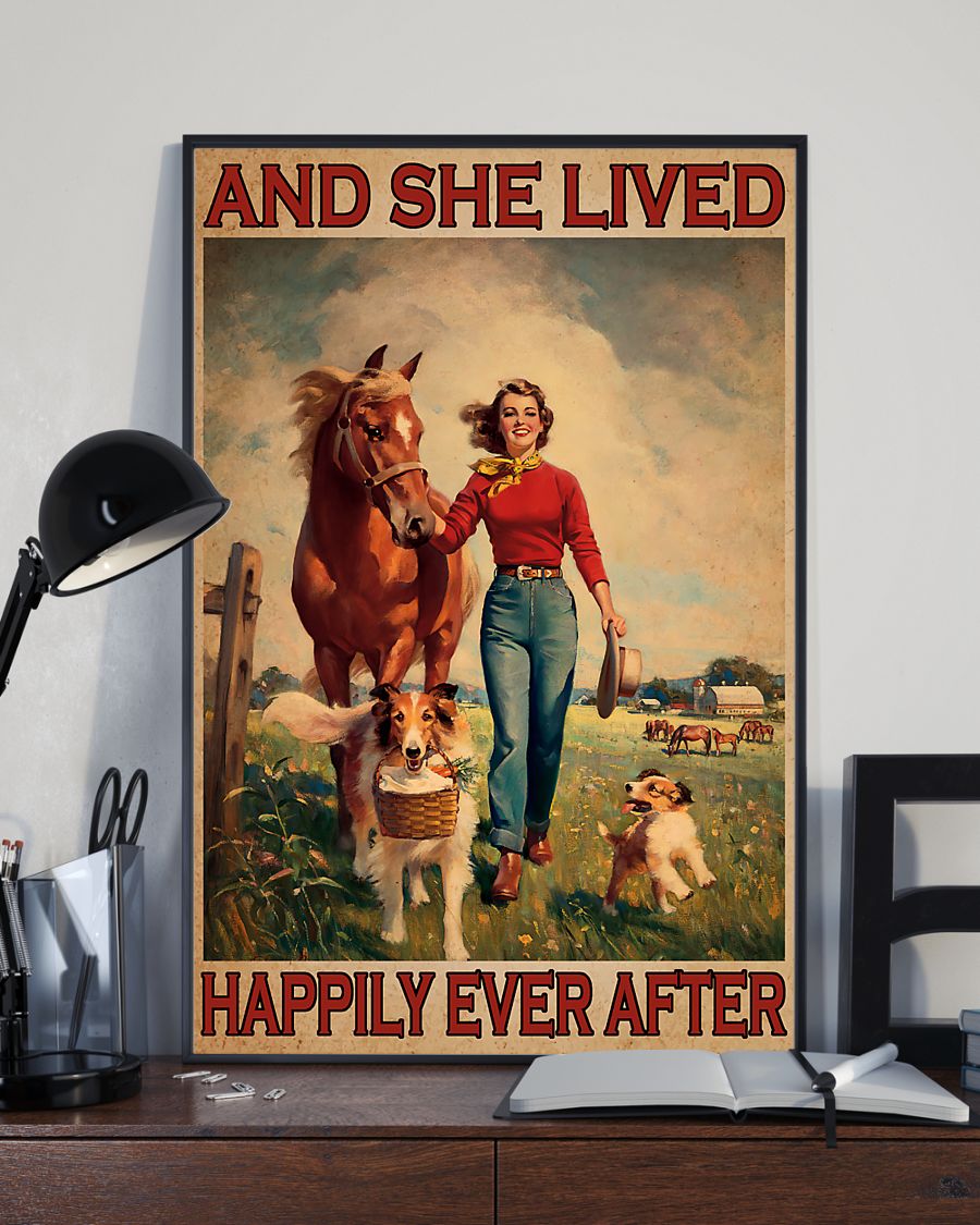 Girl and Hourse And She Lived Happily Ever After Poster