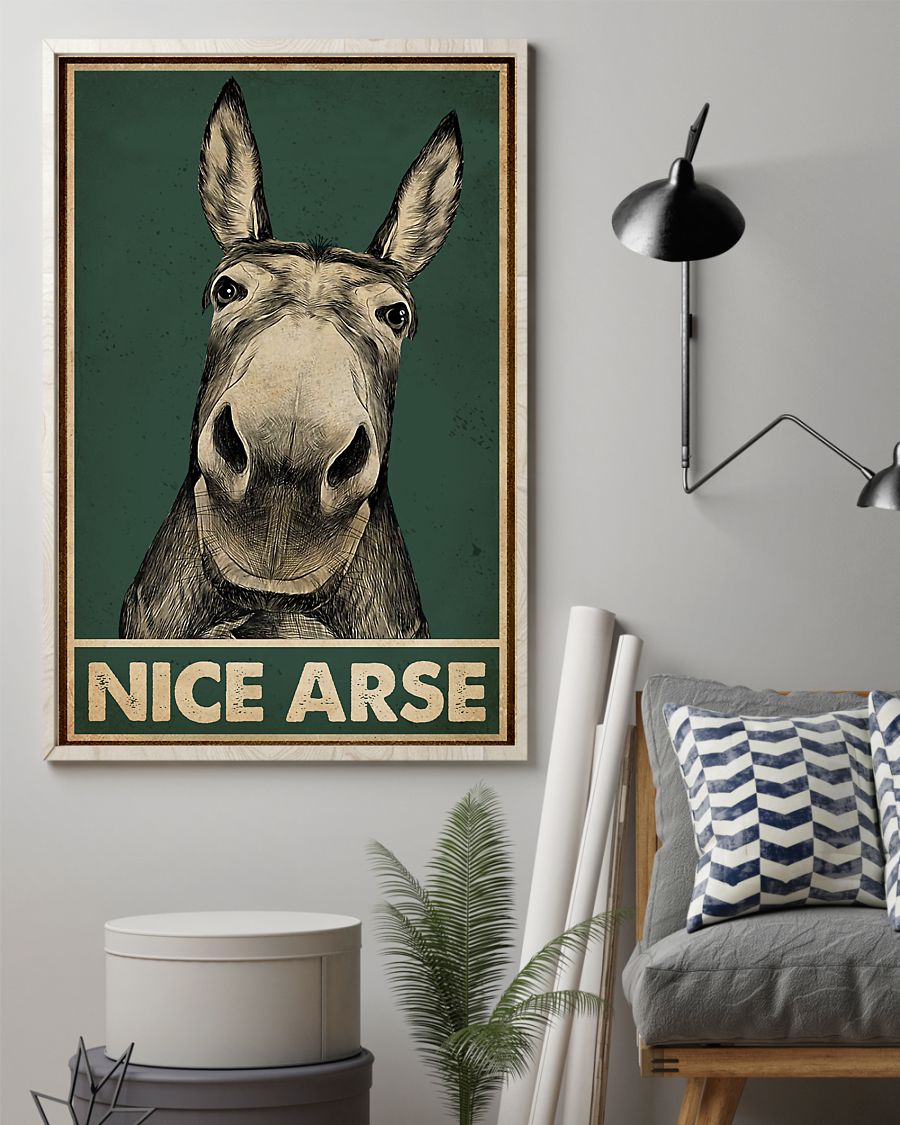 Green Nice Arse Donkey Poster