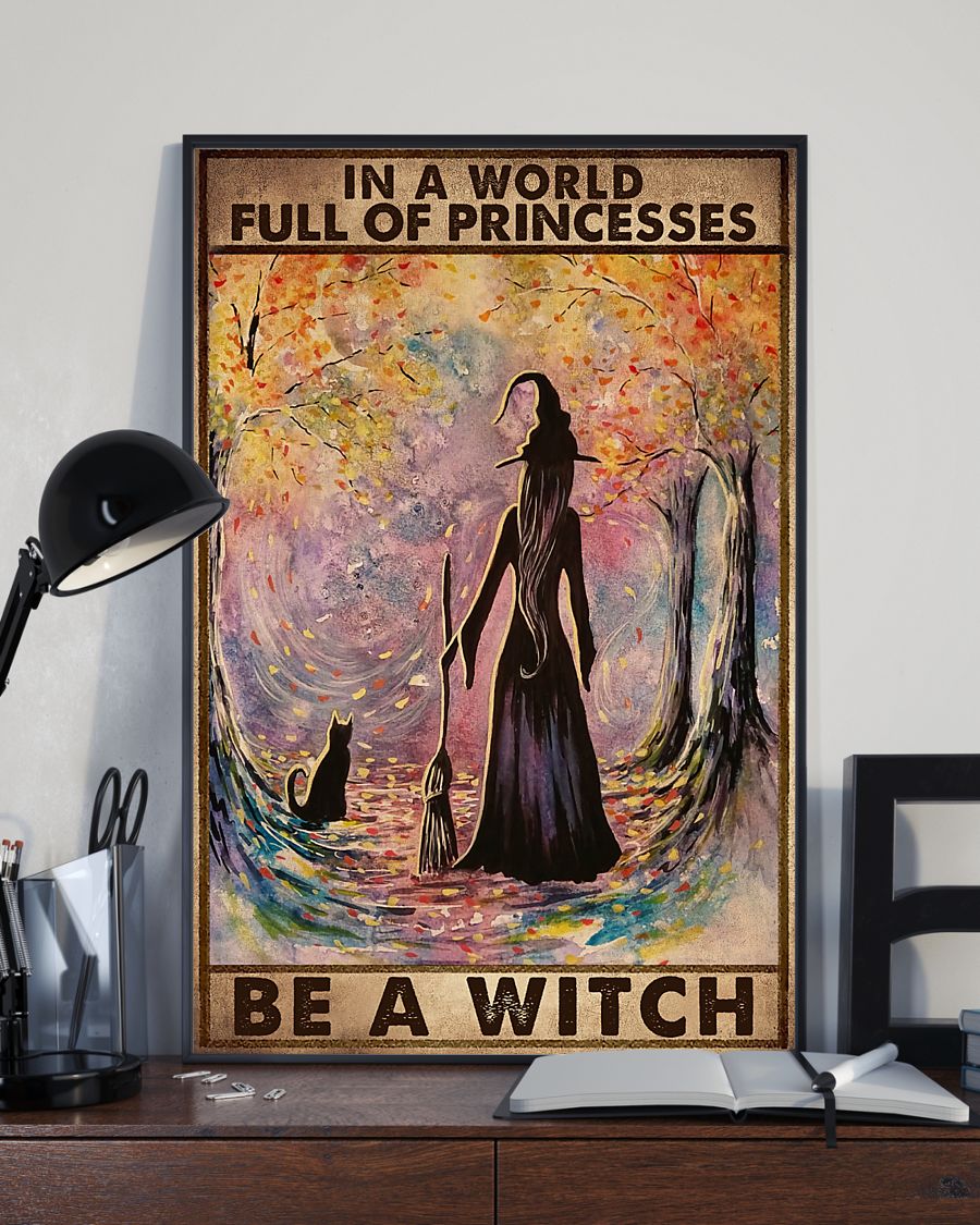 Halloween Witch In A World Full Of Princesses Poster