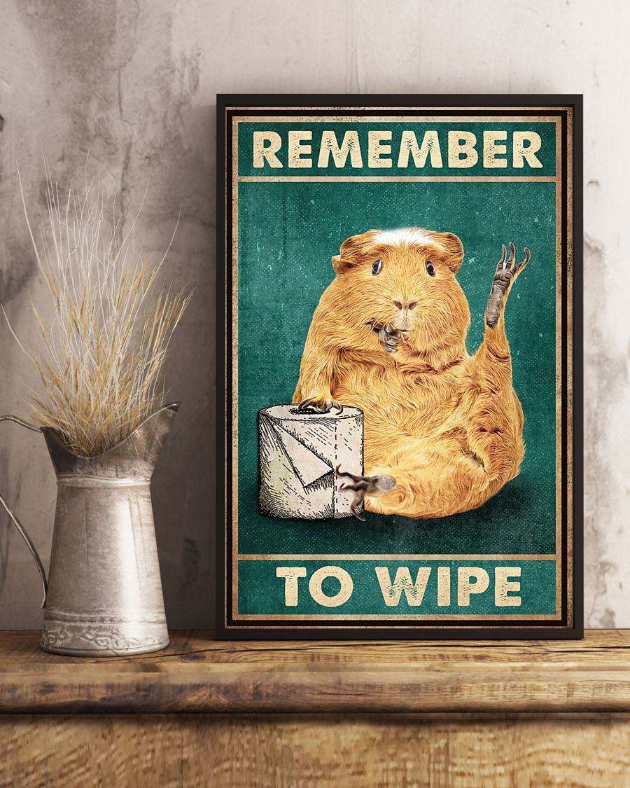 Hamster Remember To Wipe Poster3