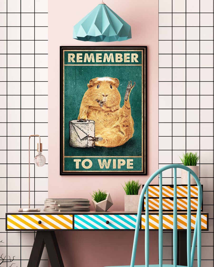 Hamster Remember To Wipe Poster4