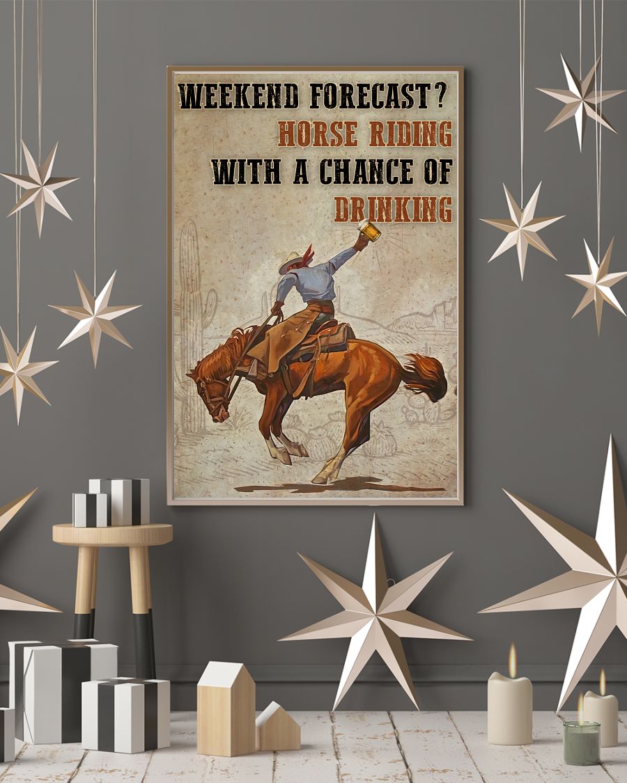 Horse Riding Weekend Forecast Posterc