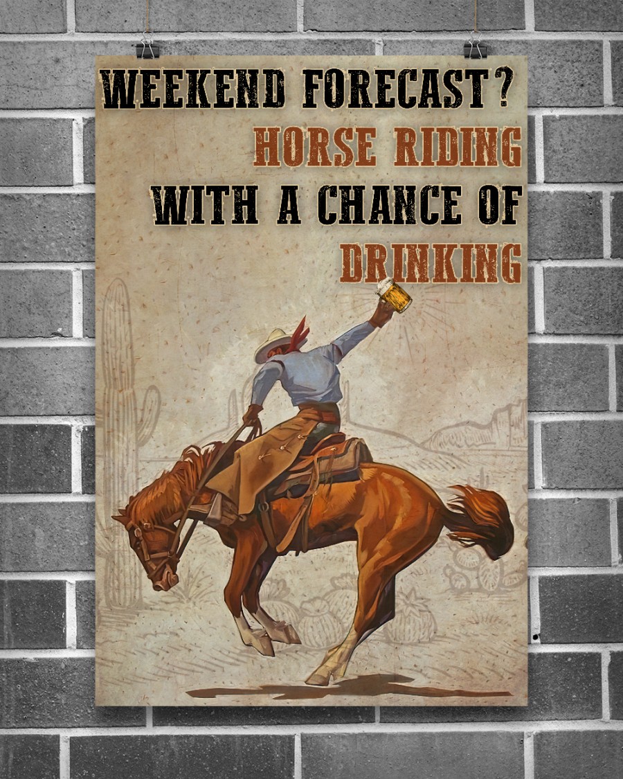 Horse Riding Weekend Forecast Posterx