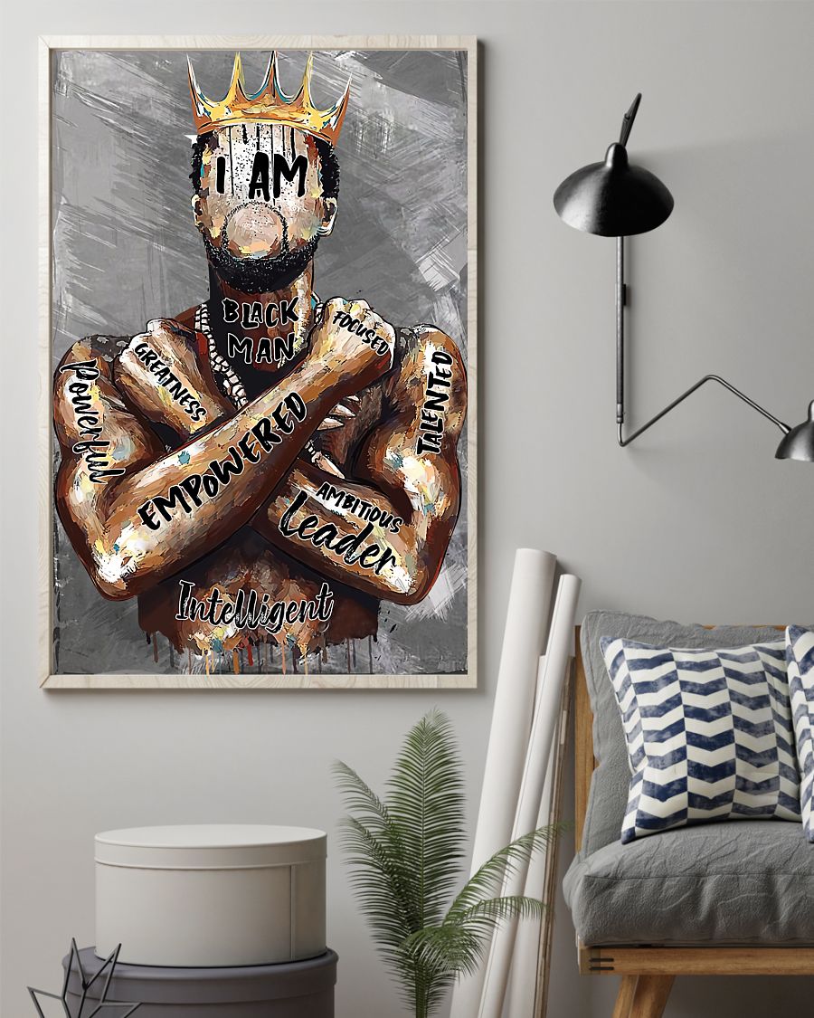 I Am Black Man Ambitious Leader Poster z