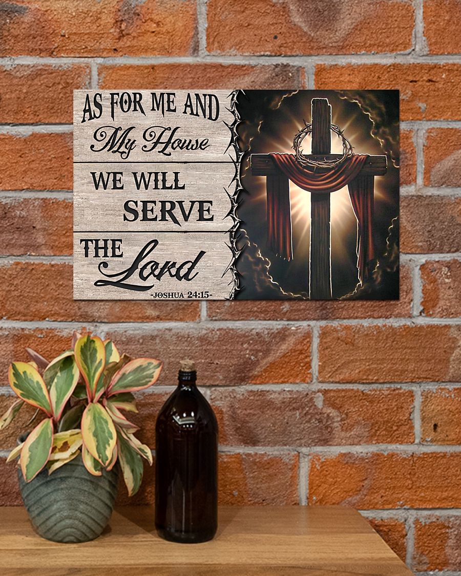 Jesus As for me and my house we will serve the lord posterc