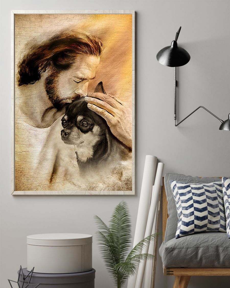 Jesus With Lovely Chihuahua Posterz