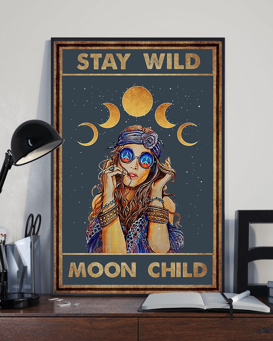 Modern Girl Stay Will Moon Child Poster