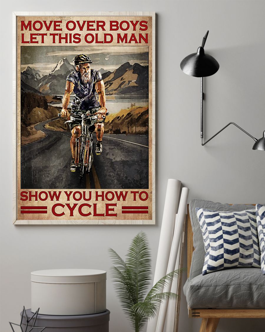 Move over boys let this old man show you how to cycle vintage posterz