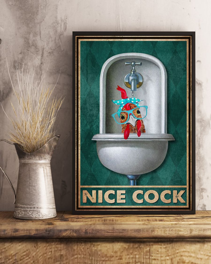 Nice Cock Toilet Posterc