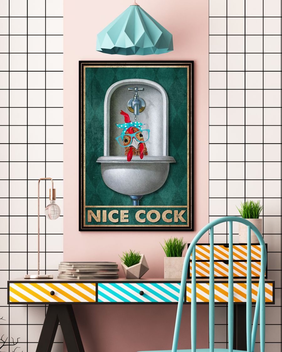 Nice Cock Toilet Posterv