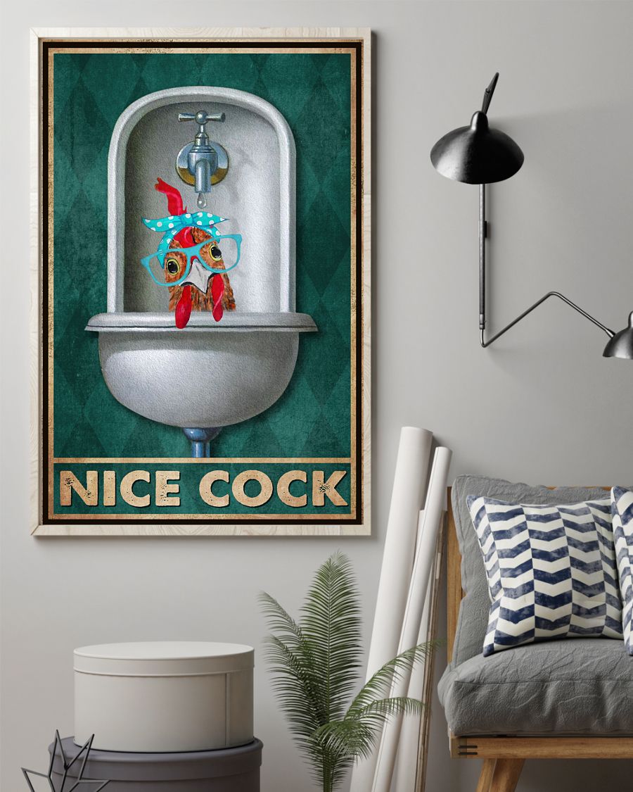 Nice Cock Toilet Posterz