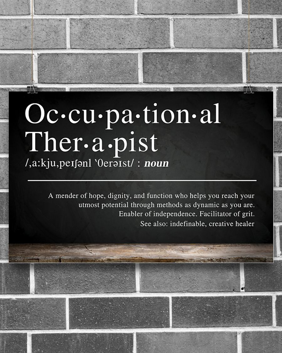 Occupational Therapist Definition Poster2