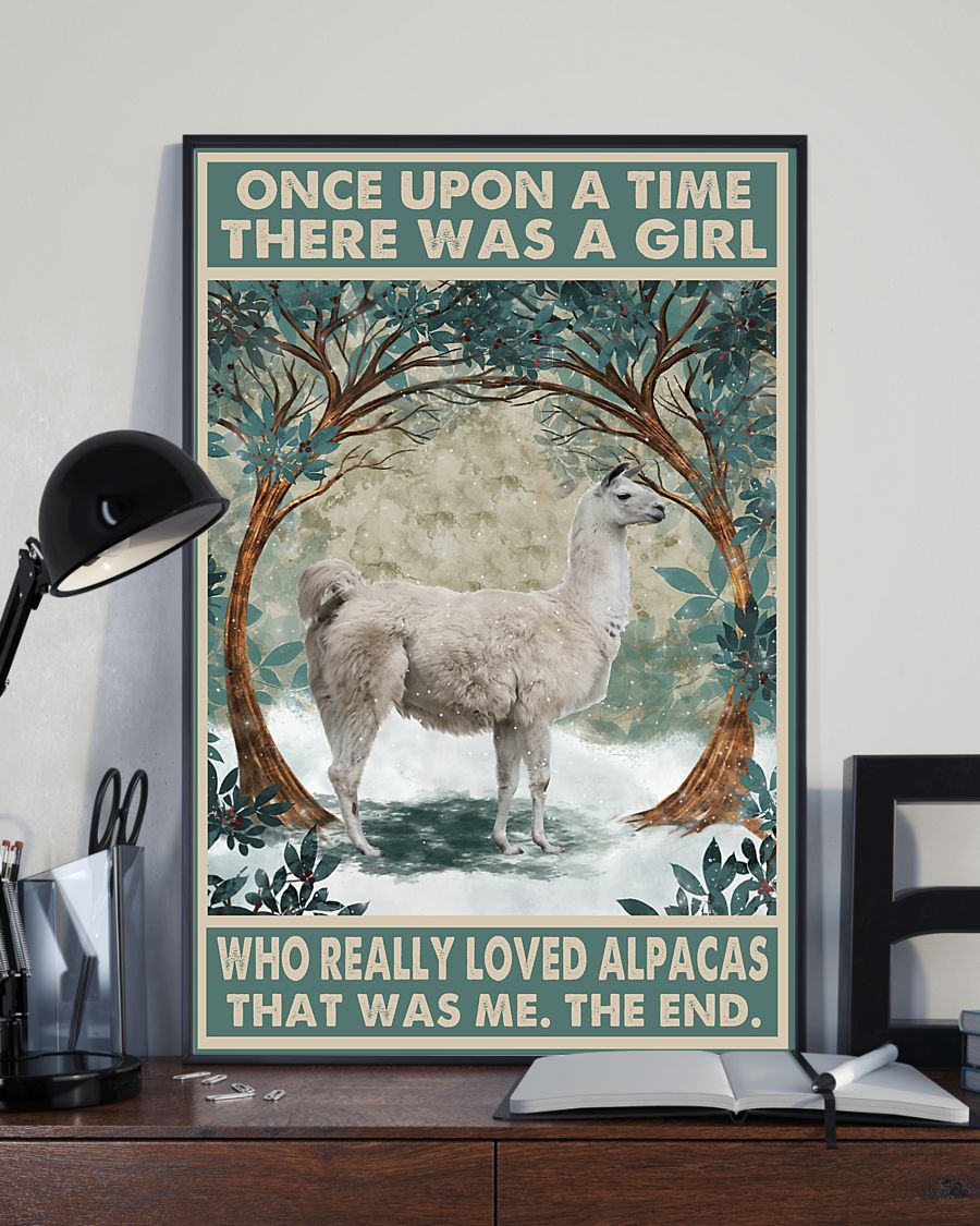 Once Upon A Time There Was A Girl Who Really Loved Alpacas Posterx