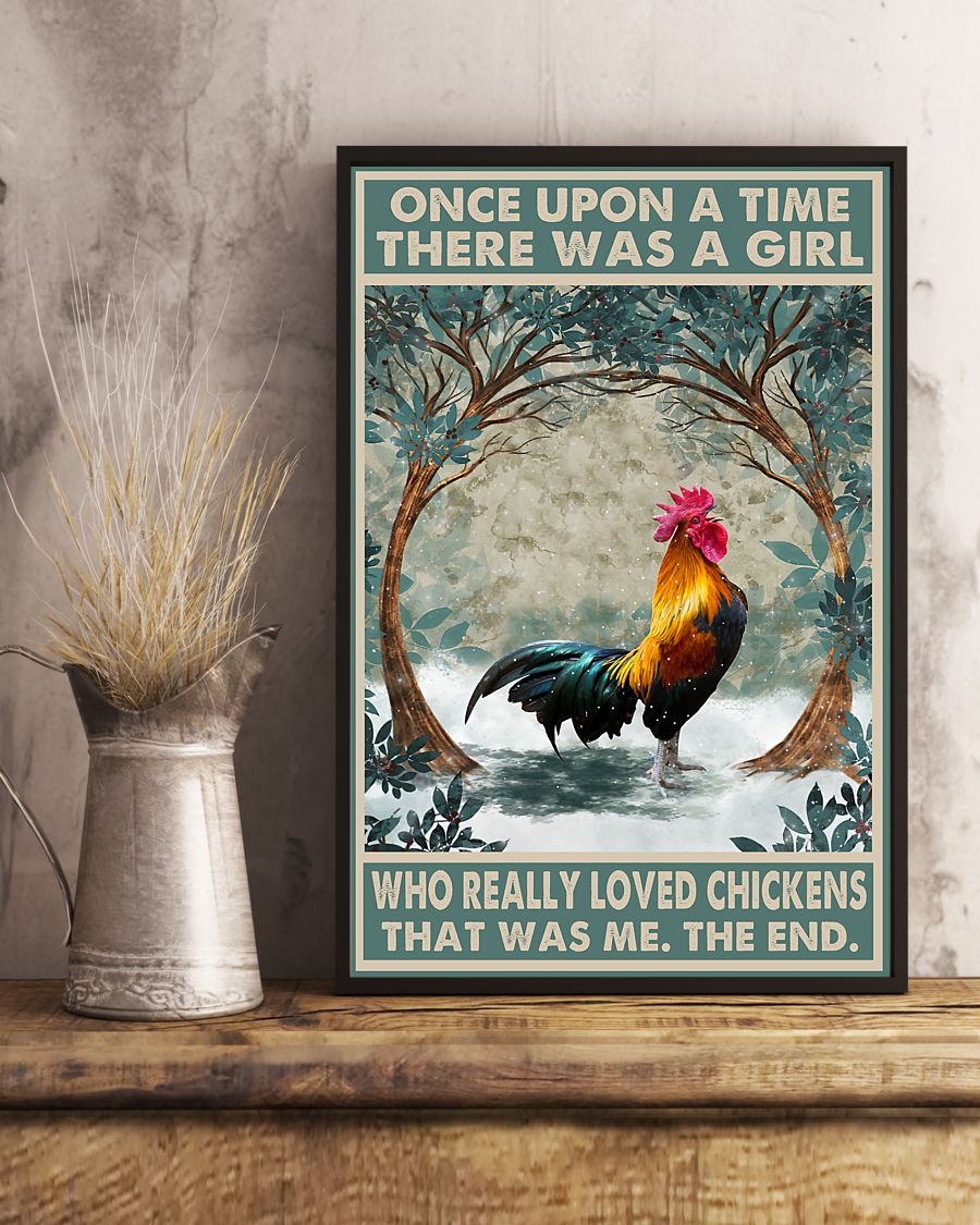 Once Upon A Time There Was A Girl Who Really Loved Chickens Posterc
