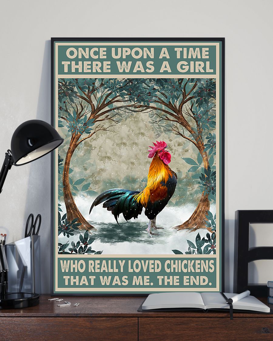 Once Upon A Time There Was A Girl Who Really Loved Chickens Posterx