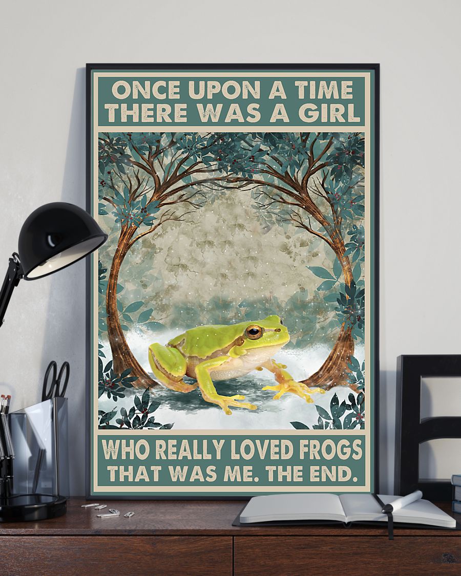 Once Upon A Time There Was A Girl Who Really Loved Frogs Posterx
