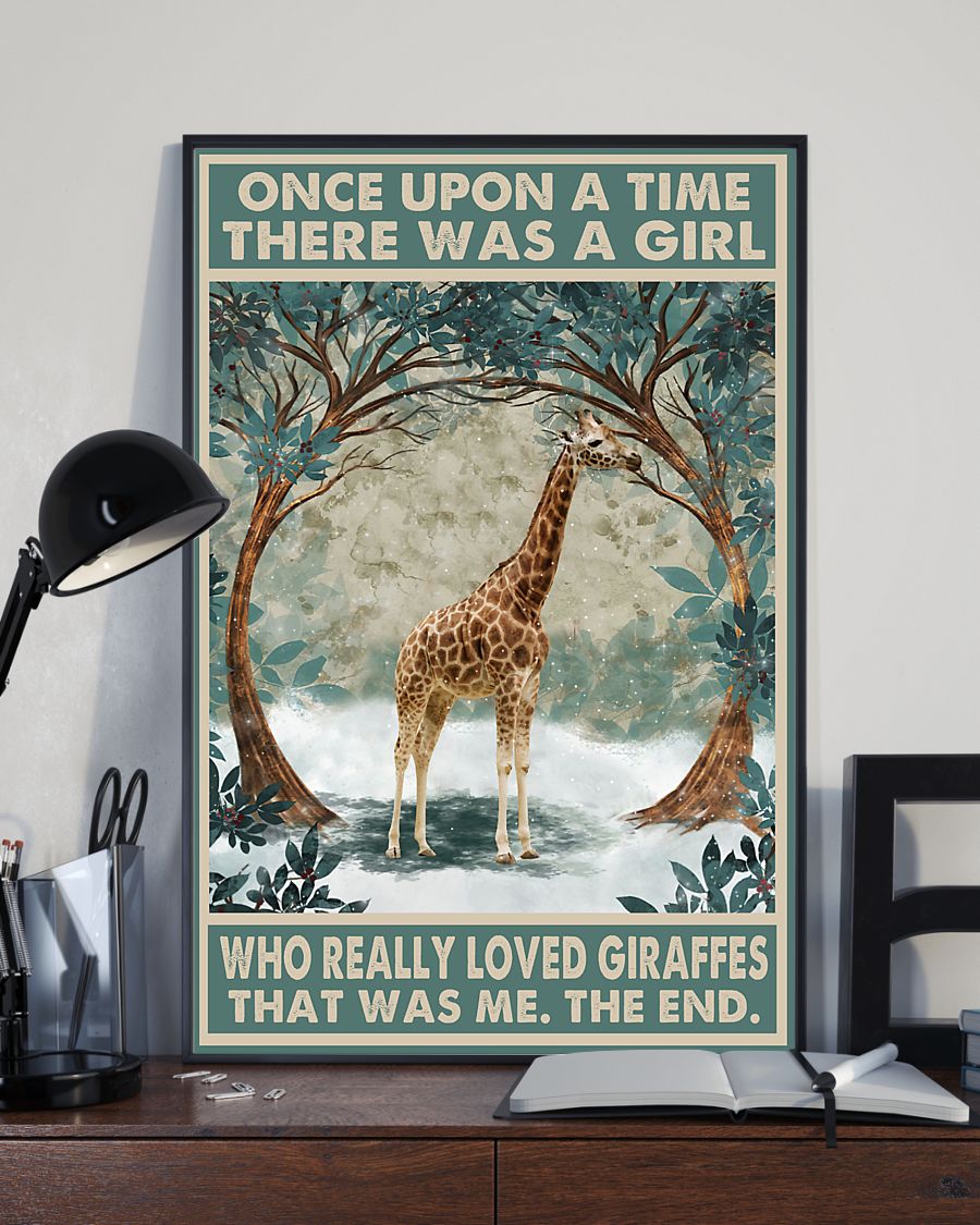 Once upon a time there was a girl who really loved Giraffes That was me poster 3