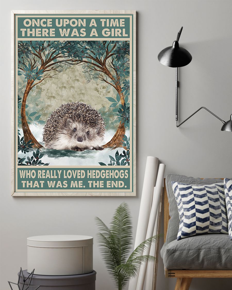 Once upon a time there was a girl who really loved Hedgehog That was me poster 1