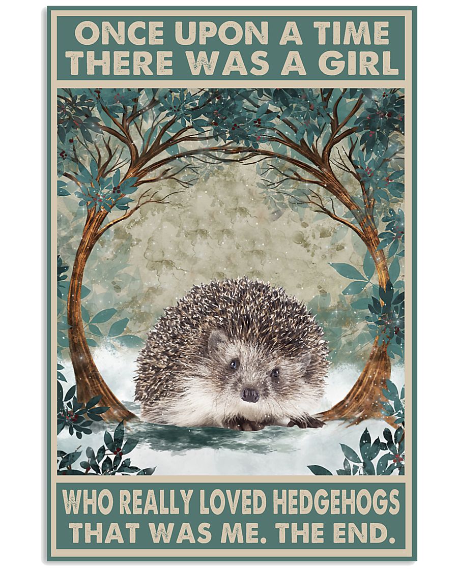 Once upon a time there was a girl who really loved Hedgehog That was me poster