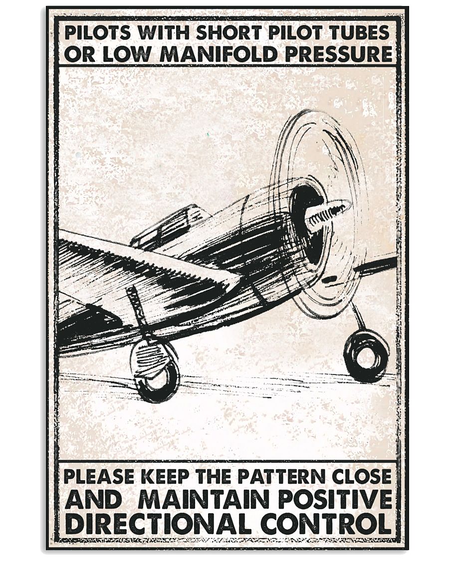Pilots with short pilot tubes or low manifold pressure poster