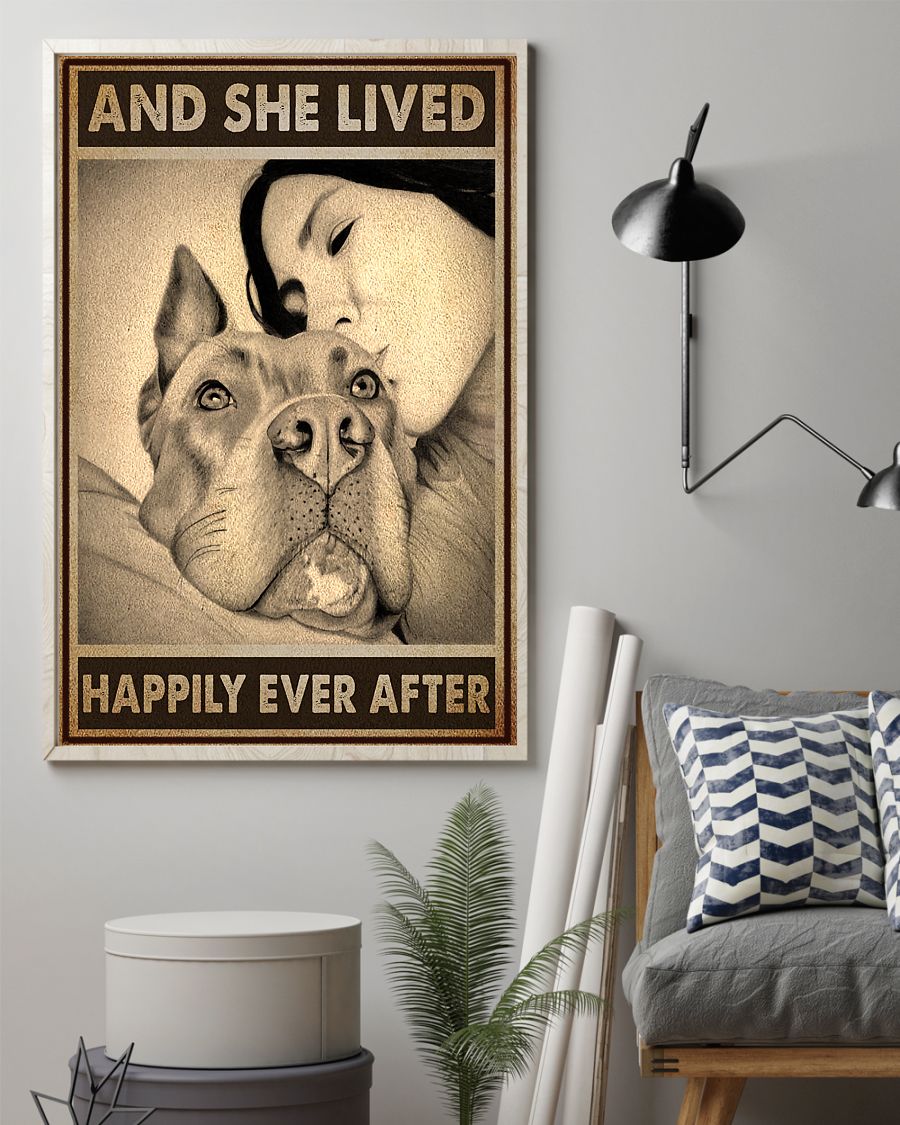 Pitbull And Mom And She Lived Happily Ever After Poster