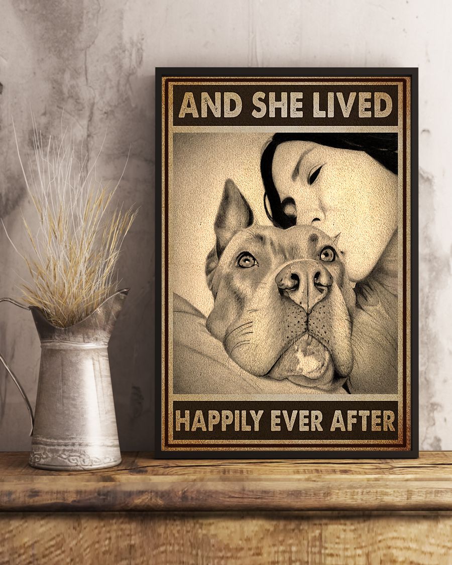 Pitbull And Mom And She Lived Happily Ever After Poster