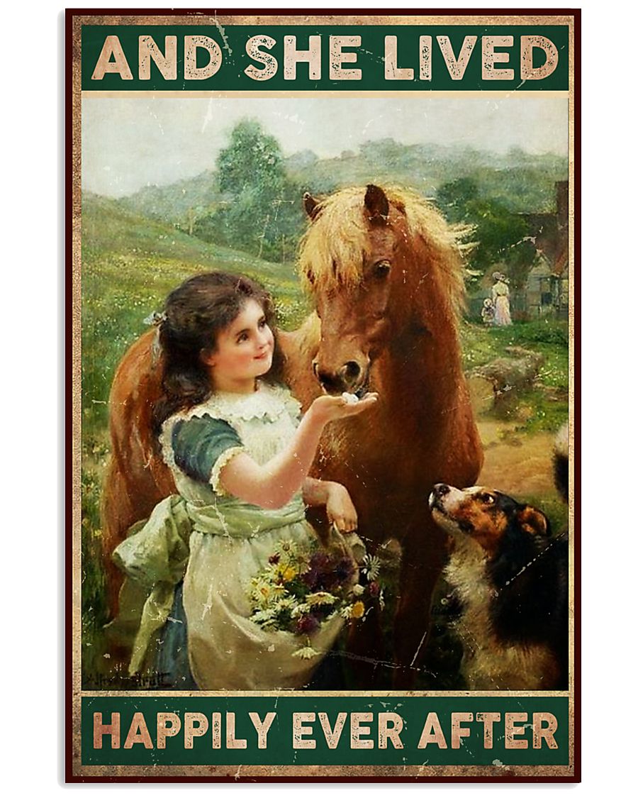 She Love Horse And She Live Happily Ever After Poster